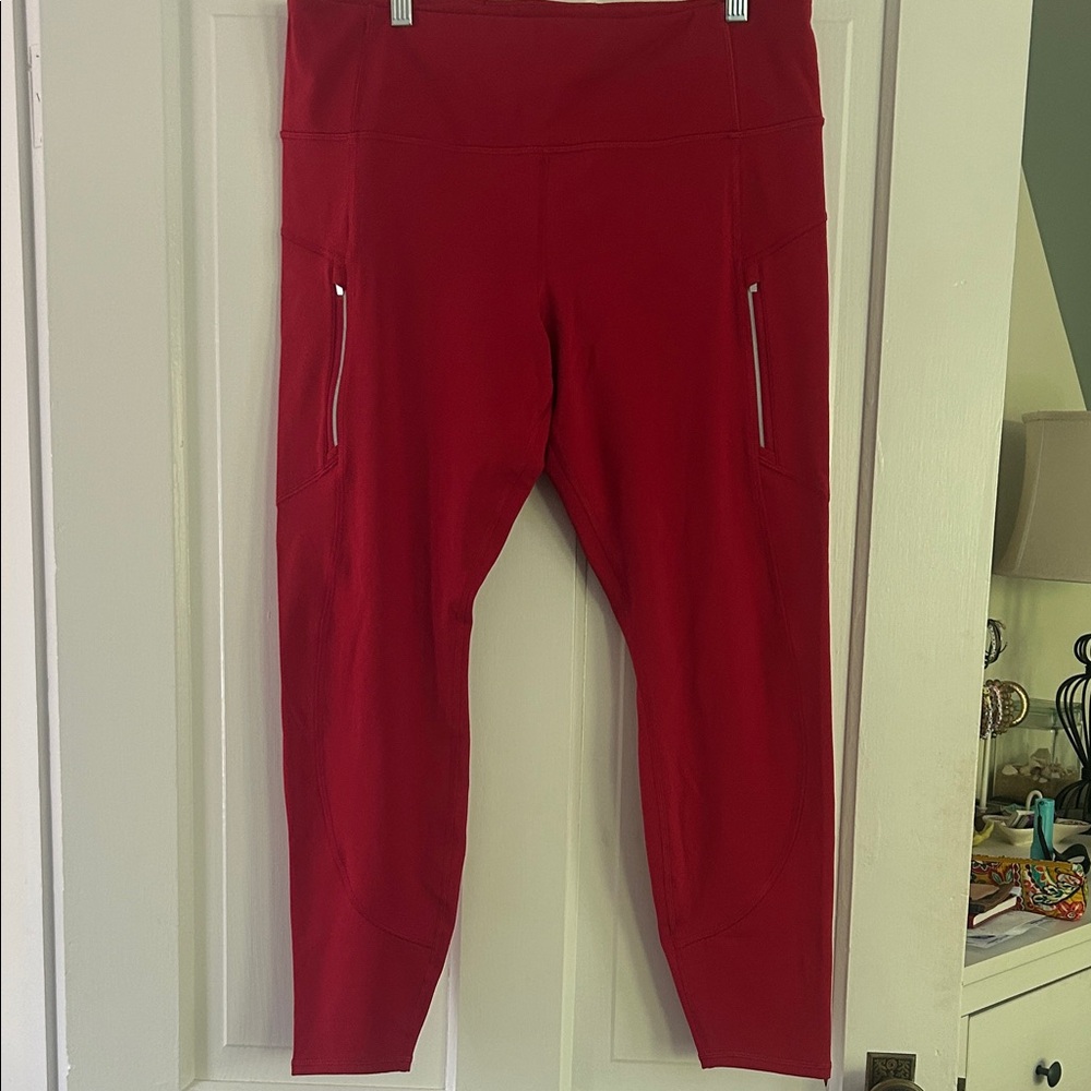 ATHLETA Rainier High Rise Legging XL | Clover Berry